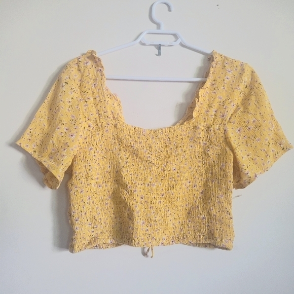 NWT Anthropologie,Sim & Sam smocked blouse,100%Rayon,L - Picture 2 of 11